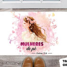 Tapete Capacho Personalizado Mulheres De Pé