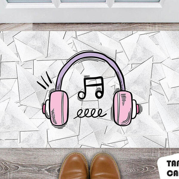 Tapete Capacho Personalizado Paixão Por Música