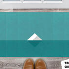 Tapete Capacho Personalizado Pirâmide Fundo Verde