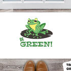 Tapete Capacho Personalizado Sapo Be Green
