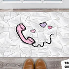 Tapete Capacho Personalizado Telefone Sem Fio