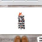 Tapete Capacho Personalizado Time Is Fun When Youre Having Fl