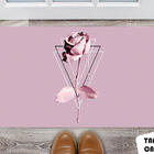 Tapete Capacho Personalizado Triângulo Floral