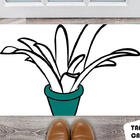 Tapete Capacho Personalizado Vaso Desenho