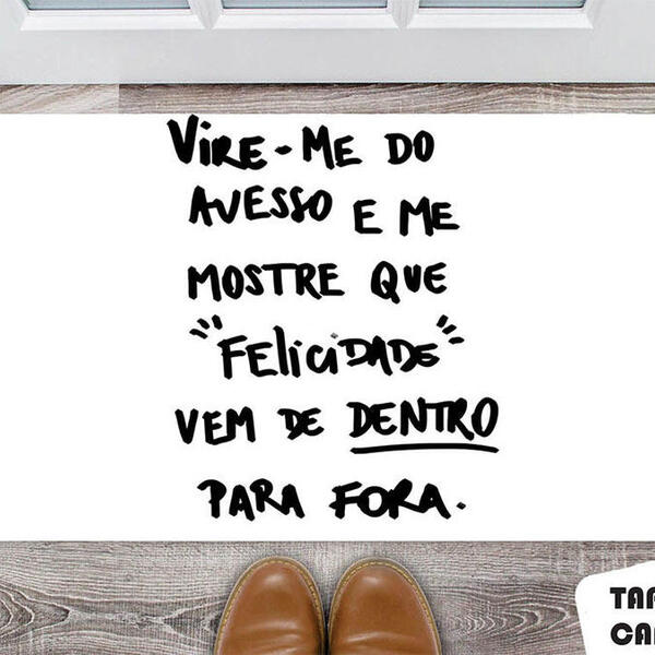 Tapete Capacho Personalizado Vire-me Do Avesso E Me Mostre Qu