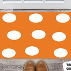 Tapete Capacho Personalizado White And Orange Vl 1
