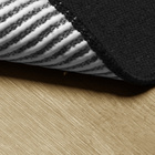 Tapete Capacho Preto Bem Vindo Branco - Antiderrapante