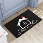 Tapete Capacho Preto Casa Doce Lar Branco - Antiderrapante