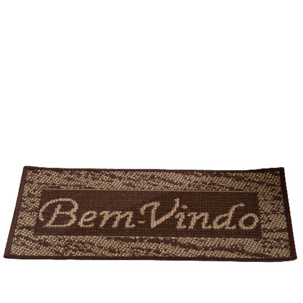 Tapete Capacho Sisal Para Porta Bem-vindo 65cm X 40cm 1 Peça