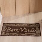 Tapete Capacho Sisal Para Porta Bem-vindo 65cm X 40cm 1 Peça