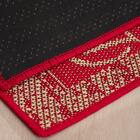 Tapete Capacho Sisal Porta 65x40 Bem-vindo Vermelho