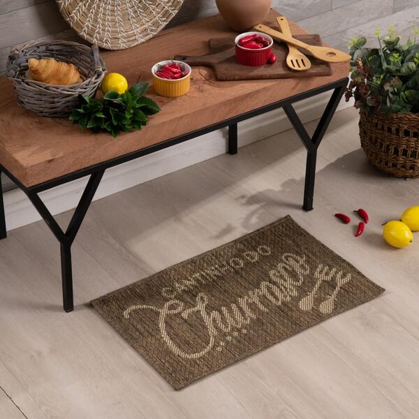 Tapete Capacho Sisal Porta 65x40 Churrasc 87% Polipropileno B