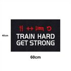 Tapete Capacho Train Hard 60x40 Treino Academia Musculação