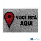 Tapete Capacho divertido você está Aqui