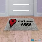Tapete Capacho divertido você está Aqui