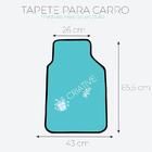 Tapete Carpete Automotivo Personalizado Universal Kit 4 Peças