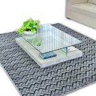 Tapete Carpete Sala Quarto Escritório 2,00x2,50 Zig Zag Cinza