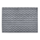 Tapete Carpete Sala Quarto Escritório 2,00x3,00 Zig Zag Cinza