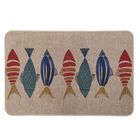 Tapete Casa Com Casa Fundo Do Mar 40x60cm Azul Especificação: