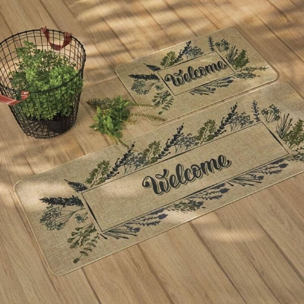 Tapete Casa Com Casa Ramos De Alegria 45x120cm Verde