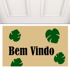 Tapete Casa Dos Capachos Bem Vindo Costela De Adão 0,60x0,40