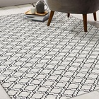 Tapete Casablanca 1,35 M X 1,00 M Antiderrapante - Cru