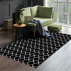 Tapete Casablanca 1,35 M X 2,00 M Antiderrapante - Preto Casen