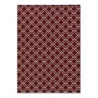 Tapete Casablanca 1,35 M X 2,50 M Antiderrapante - Vermelho