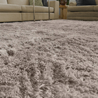 Tapete Champagne Peludo Para Quarto Casen  300x200cm