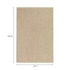 Tapete Charmin Retangular Shaggy (100x150 Cm) Natural