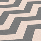 Tapete Chevrom Cinza Com Bege Casa Dona Antiderrapante 100 X