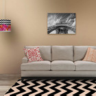 Tapete Chevrom Preto Com Bege Casa Dona Antiderrapante 140 X