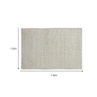 Tapete Chevron Prata 1,00x1,50m