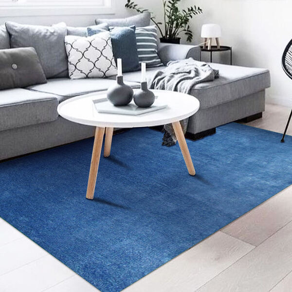 Tapete Chinês Microfibra Alba 2.00x2.50 M/a09 Azul Royal Abda