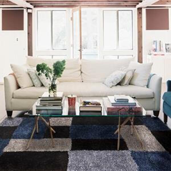 Tapete Chinês Microfibra Palmer 1.40x2.00 M/1761 Azul Cinza A