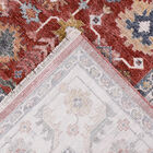 Tapete Cinza E Vermelho Geométrico Coliseo 04 100x150 7908006