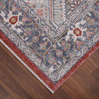 Tapete Cinza E Vermelho Geométrico Coliseo 05 100x150 7908006