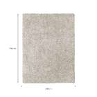 Tapete Clemant Retangular Shaggy (100x150 Cm) Gelo
