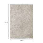 Tapete Clemant Retangular Shaggy (200x250 Cm) Gelo