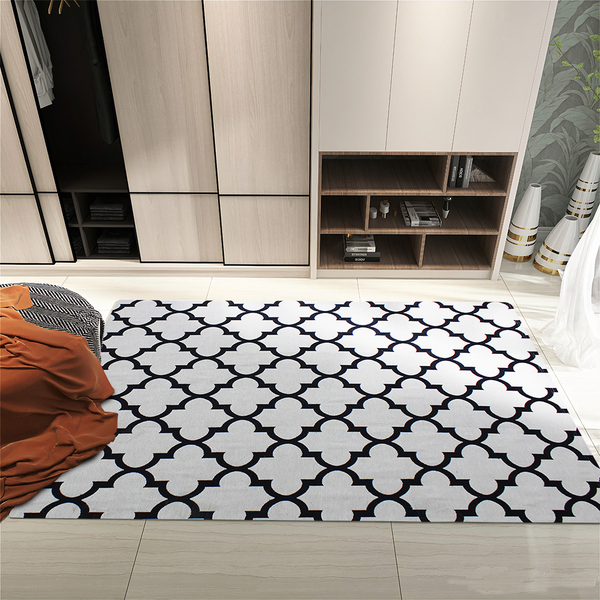 Tapete Closet 1,0x1,4 Classic Off Whate Base Antiderrapante