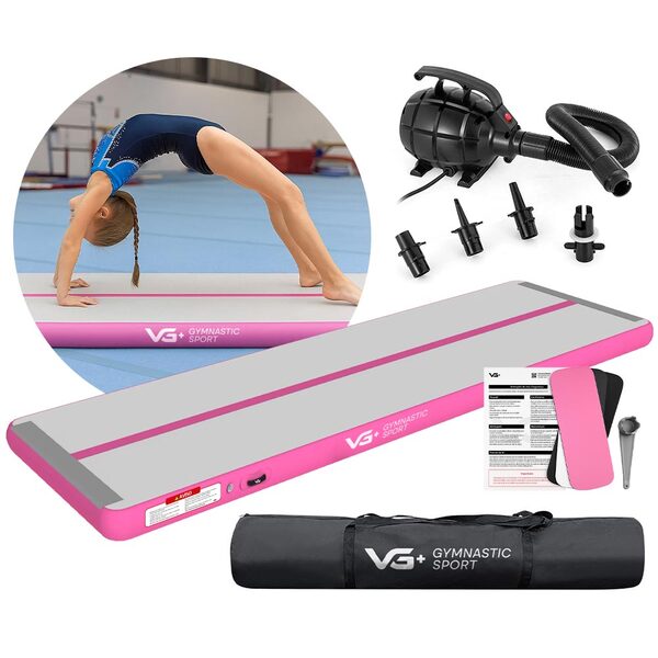 Tapete Colchão Ginástica Inflável 3 Metros Com Bomba Elétrica