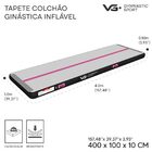 Tapete Colchão Ginástica Inflável 4 Metros Com Bomba Elétrica