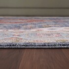 Tapete Retangular Coliseo Algodão Cinza Áreas Internas 1,4x2m Edantex