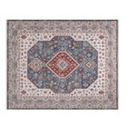 Tapete Retangular Coliseo Algodão Cinza Áreas Internas 1,4x2m Edantex