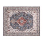 Tapete Retangular Coliseo Algodão Cinza Áreas Internas 1x1,5m Edantex