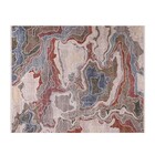 Tapete Retangular Coliseo Algodão Multicolorido Áreas Internas 1,4x2m Edantex