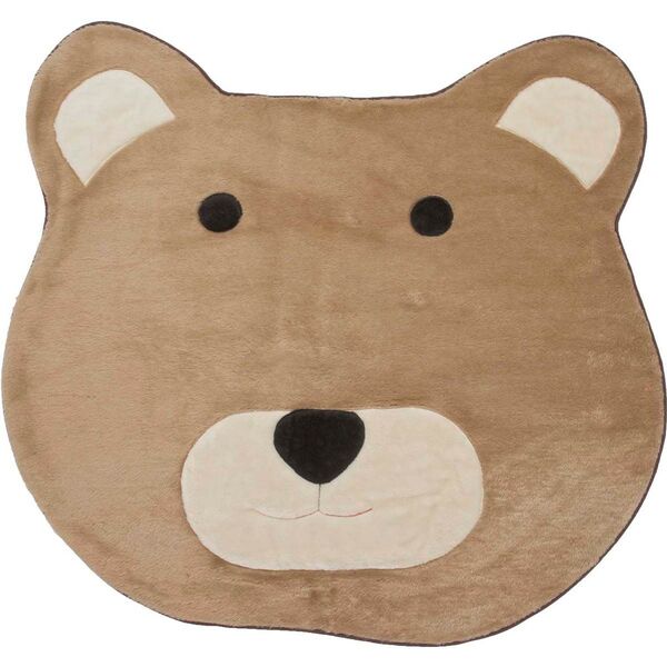 Tapete Com Formato De Urso Big Tecido De Pelúcia 1,20m X 1,15
