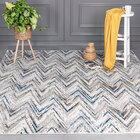 Tapete Condor 06 2,50x3,00 - Edantex - Azul / Cinza