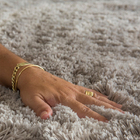 Tapete Copa Peludo 140x200 Cinza Casen