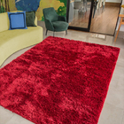 Tapete Copa Peludo 140x200 Vermelho Casen